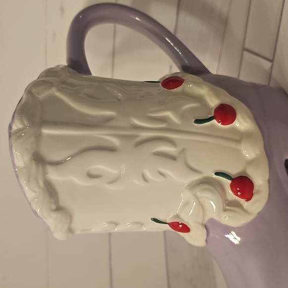 Purple Boot-Shaped Mug with Cherry Design - Picture 2 of 5